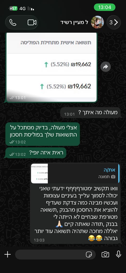 המלצת וואטסאפ של מעיין רשיד